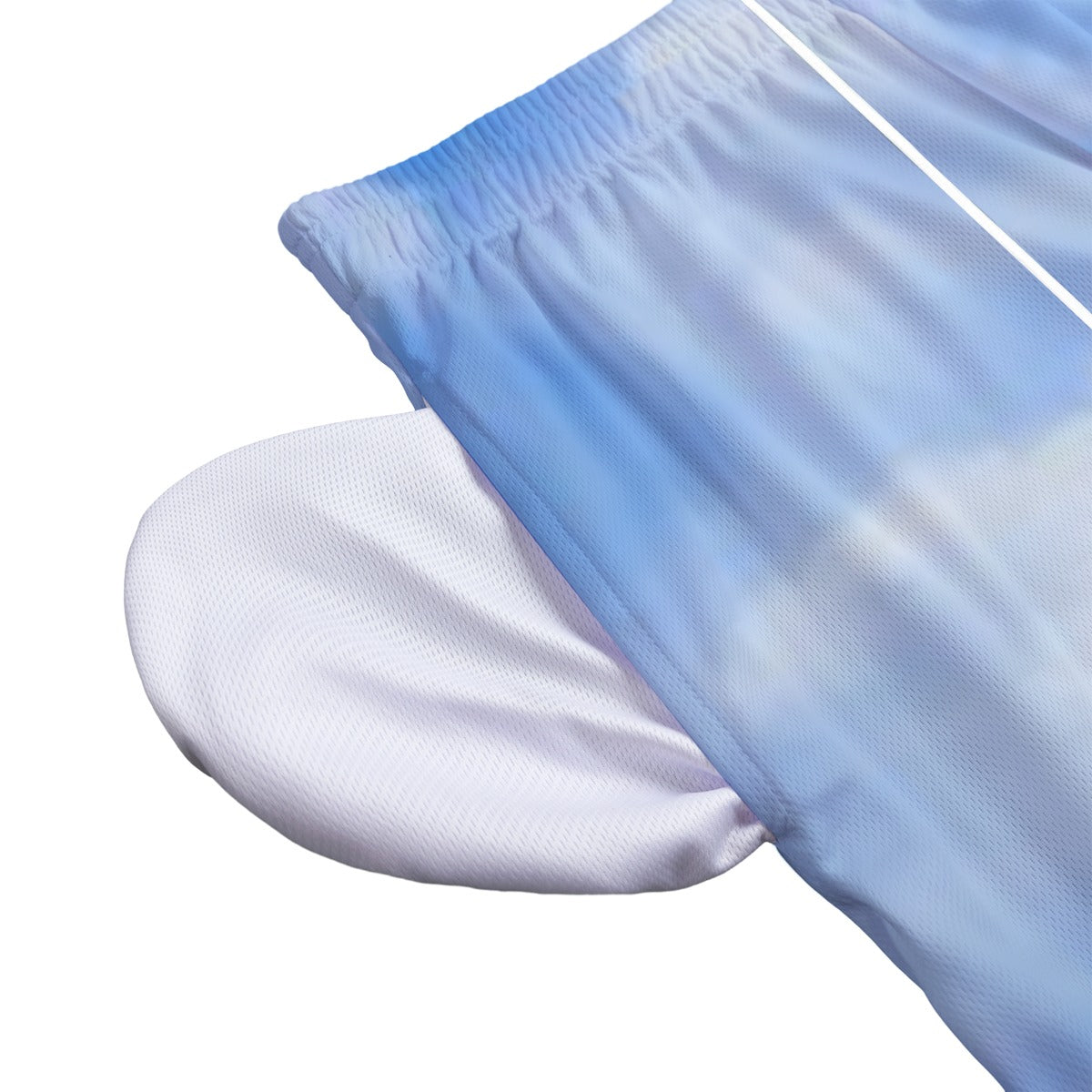 Sky Blue Mesh Shorts