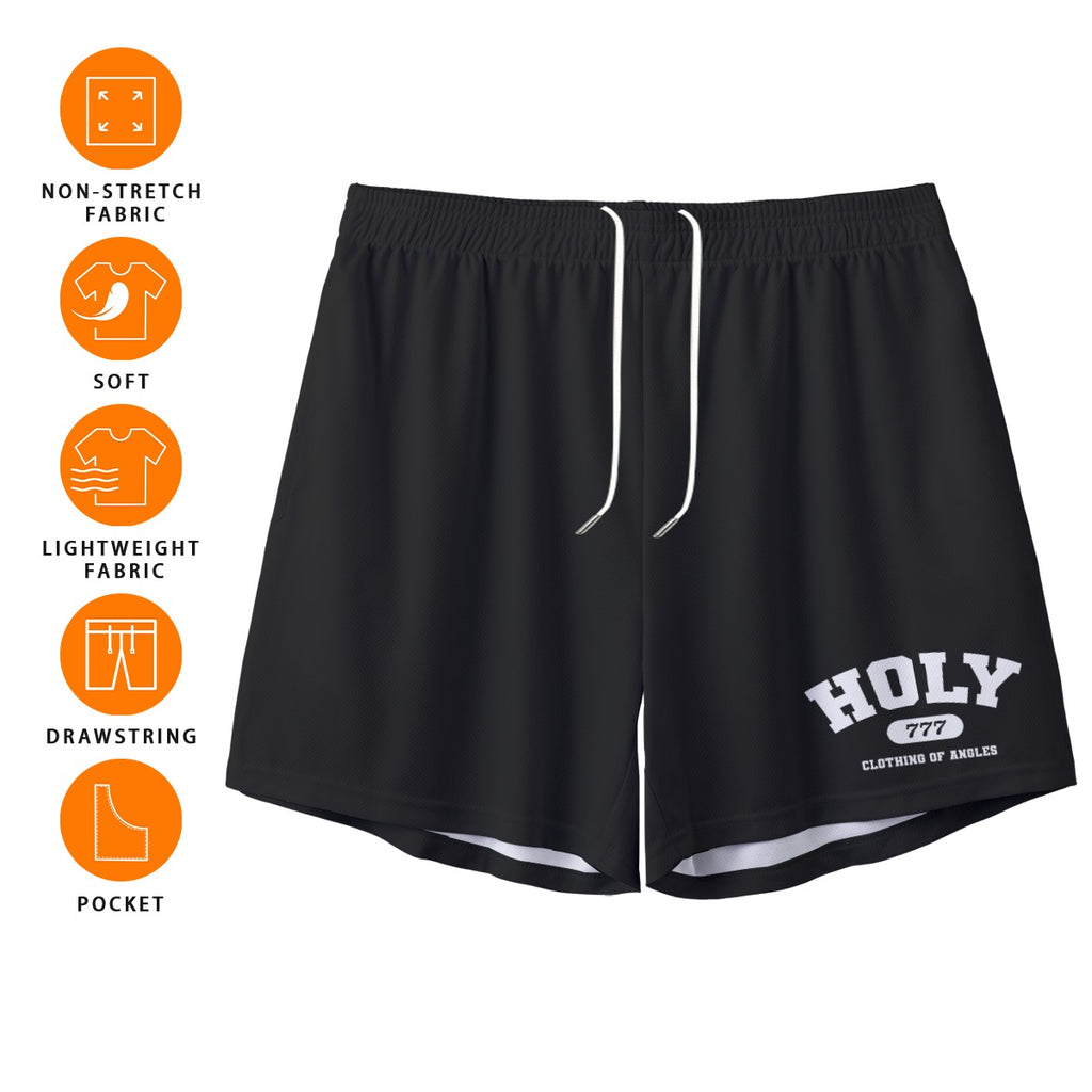Black Mesh Shorts "Holy Edition"