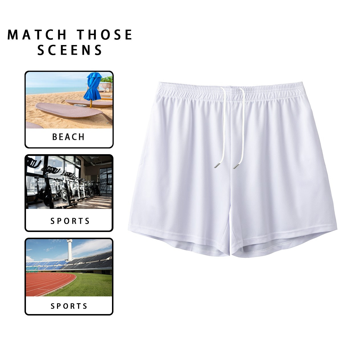 Black Mesh Shorts "777 Edition"